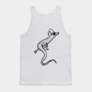 Black and White Christmas Salamander Tank Top